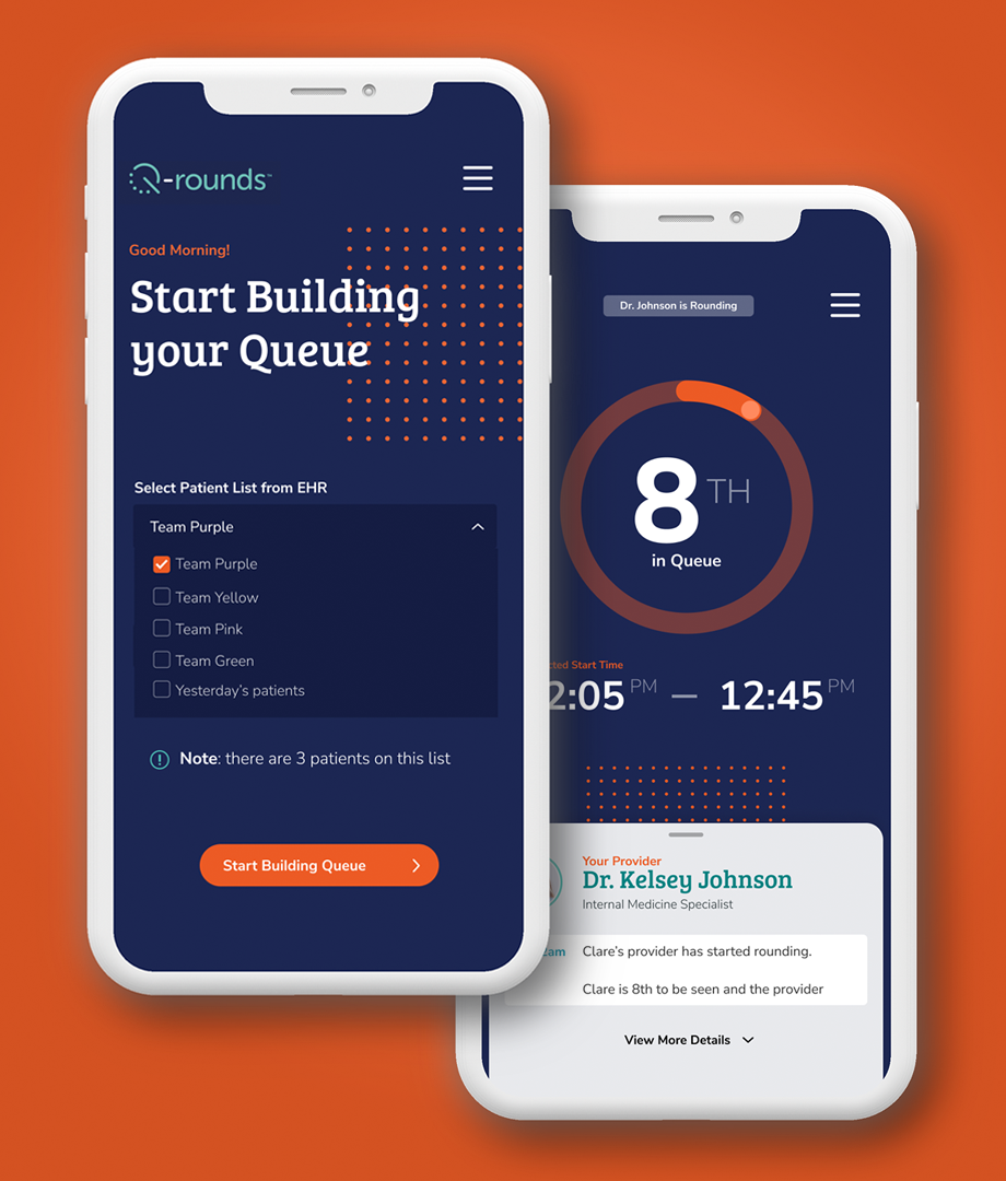 Q-rounds healthcare prototype for better patient experience